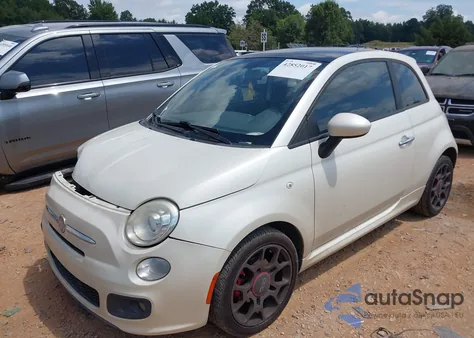 2012 Fiat 500 Sport from USA, damaged, VIN 3C3CFFBR7CT366611